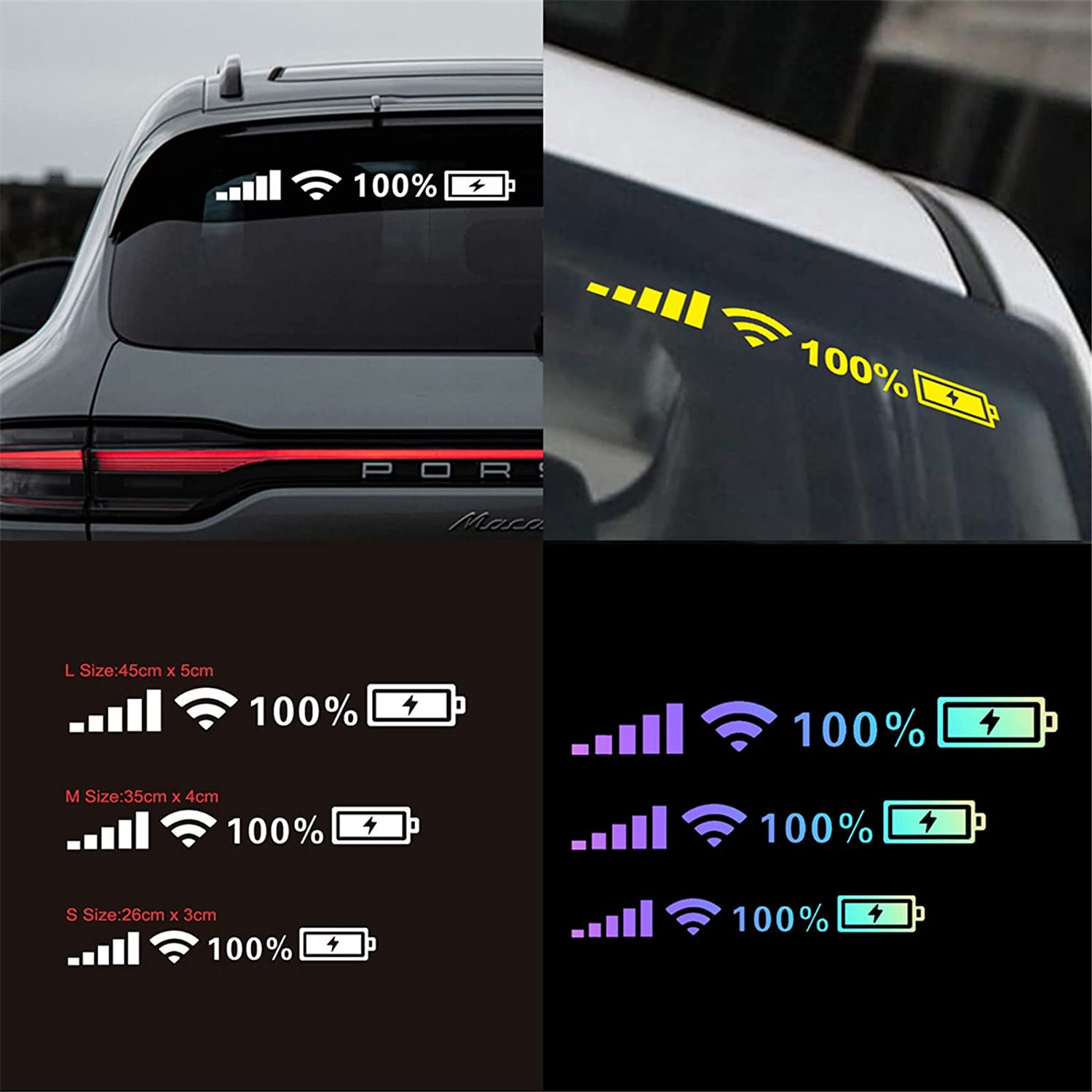 Car Windshield Sticker - WiFi Power Phone Logo-Topselling