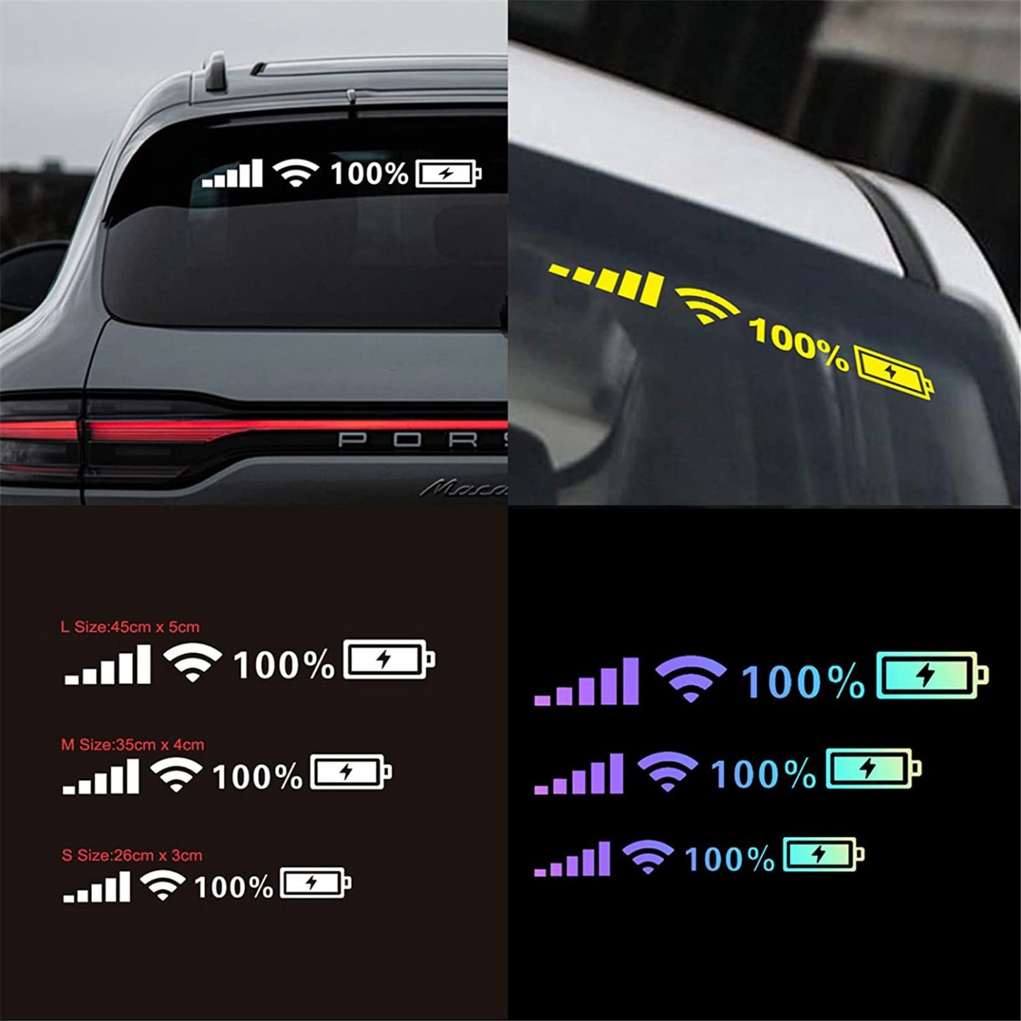 Car Windshield Sticker - WiFi Power Phone Logo-Topselling