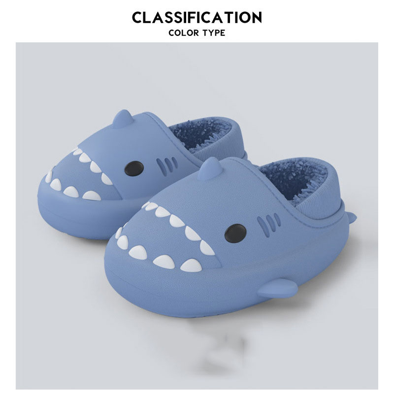 Shark Winter Warm Plush Slippers Unisex-Topselling