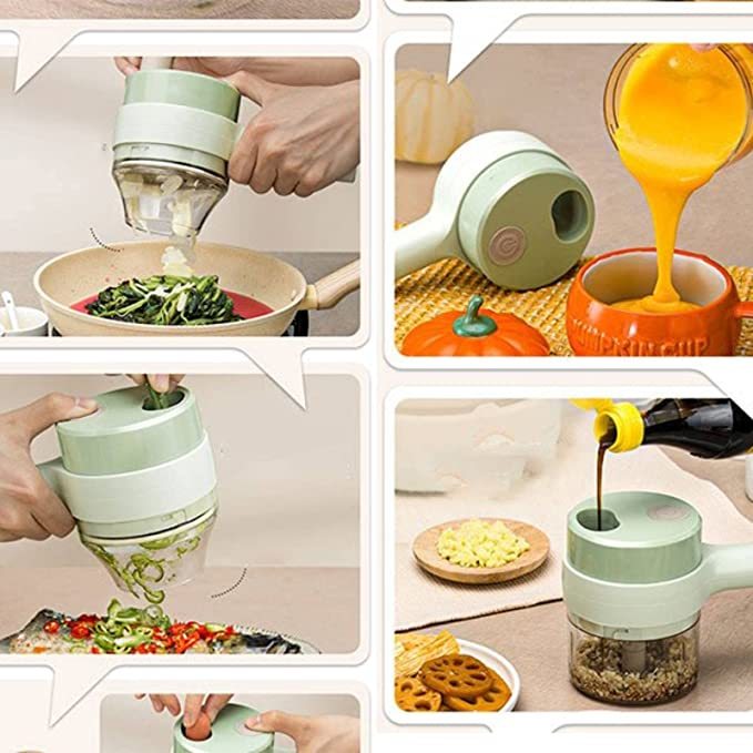 4 in 1 Handheld Electric Vegetable Slicer Set-Topselling