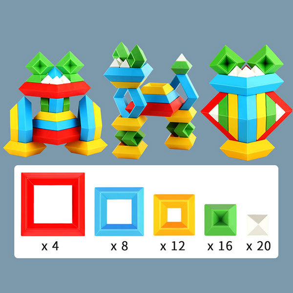 Pyramid Stacking Toy Building Blocks 3D -Topselling