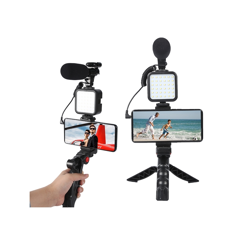 Smartphone Vlogging Kit Mobile Phone Holder for Indoor Outdoor Live-Topselling