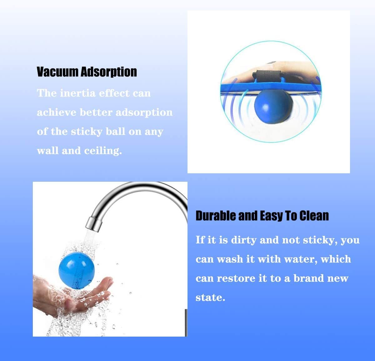 Glow in the Dark Sticky Balls - Stress Balls for Kids and Adults-Topselling