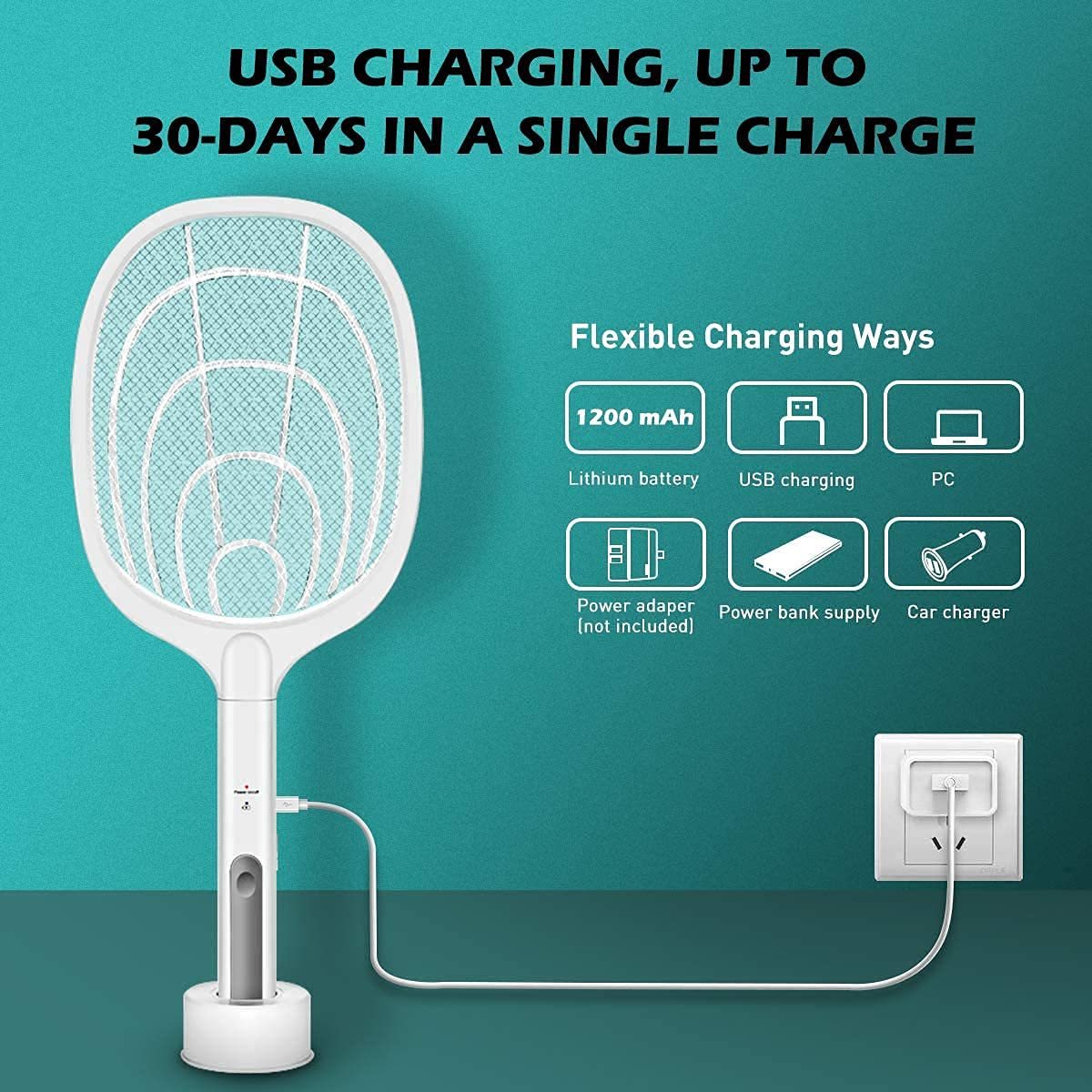 2-in-1 Electric Swatter & Night Mosquito Killing Lamp-Topselling