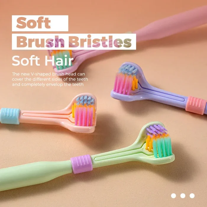 (🔥HOT SALE NOW-49% OFF) Three-Sided Soft Hair Toothbrush-Topselling