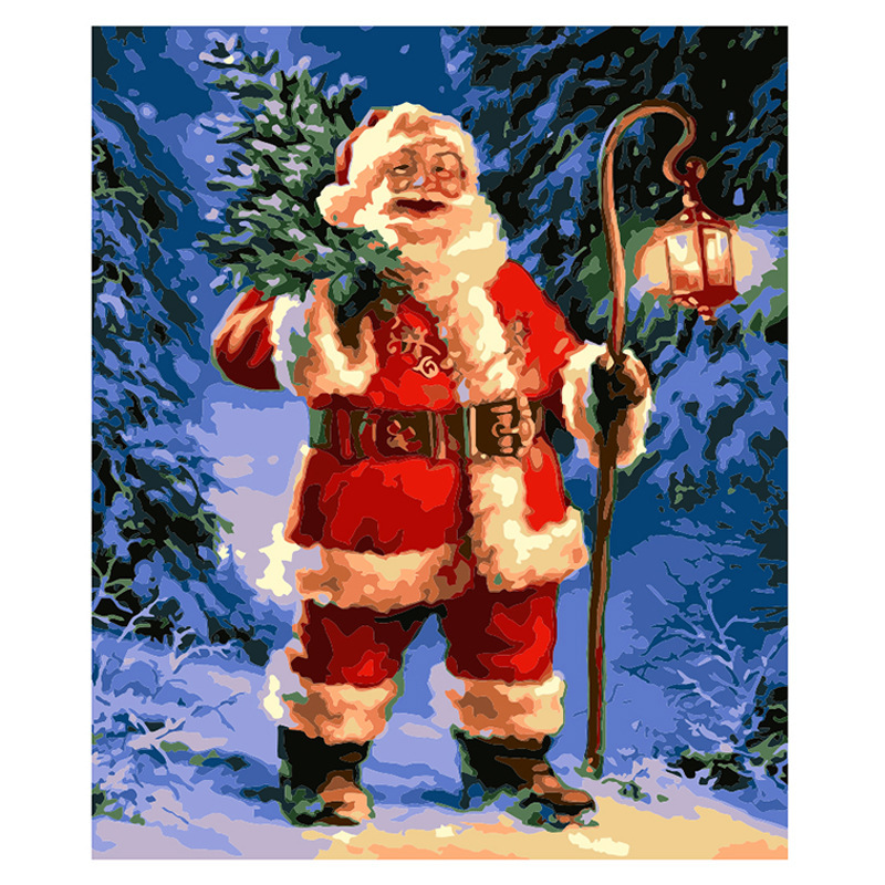 Christmas DIY Acrylic Painting Kit with Brushes-Topselling