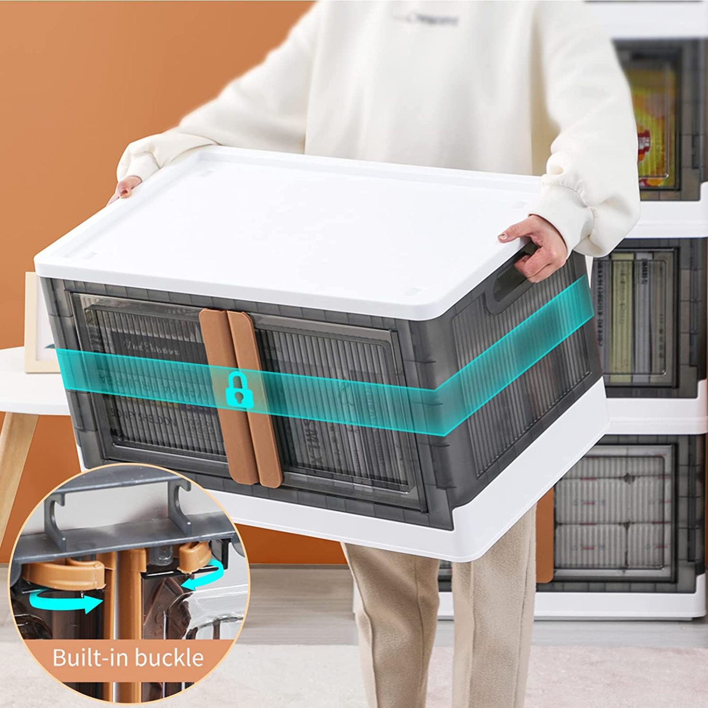 With Lid - Foldable Closet Organizer Storage Box-Topselling