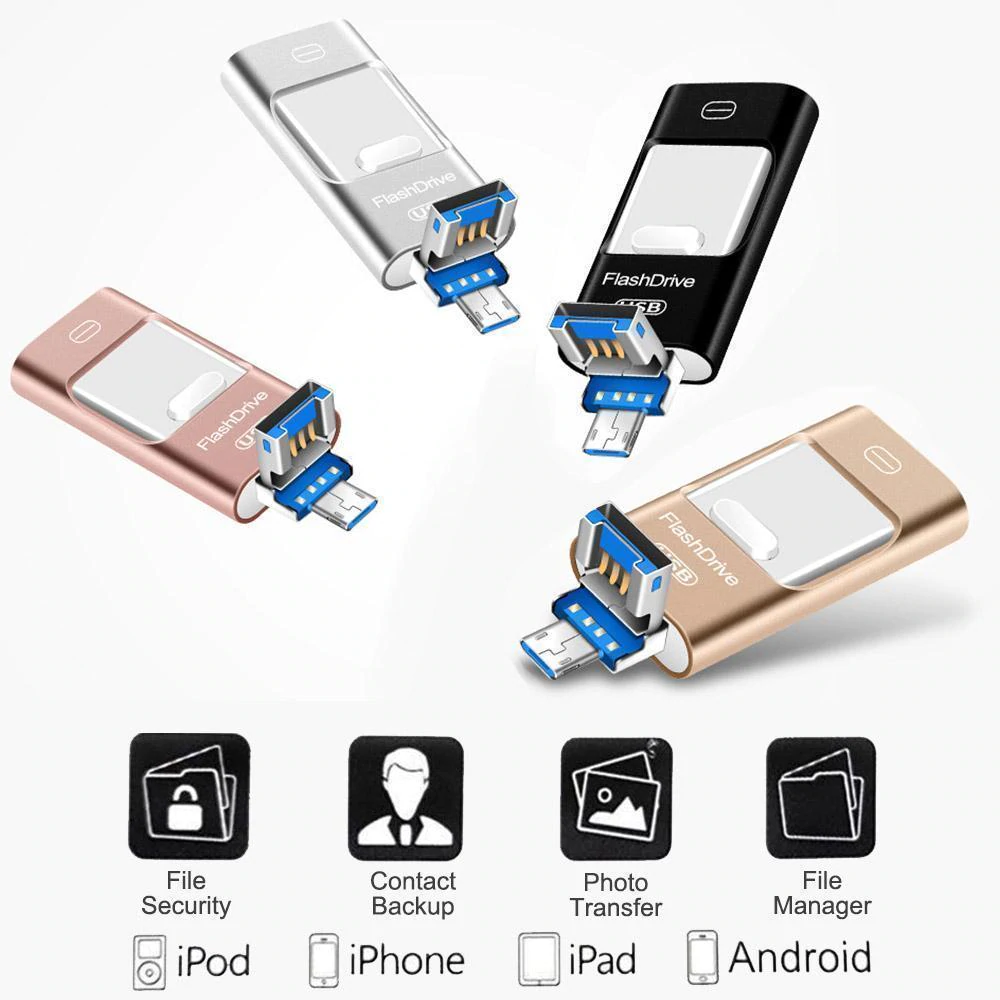 Portable USB Flash Drive for iPhone, iPad & Android-Topselling