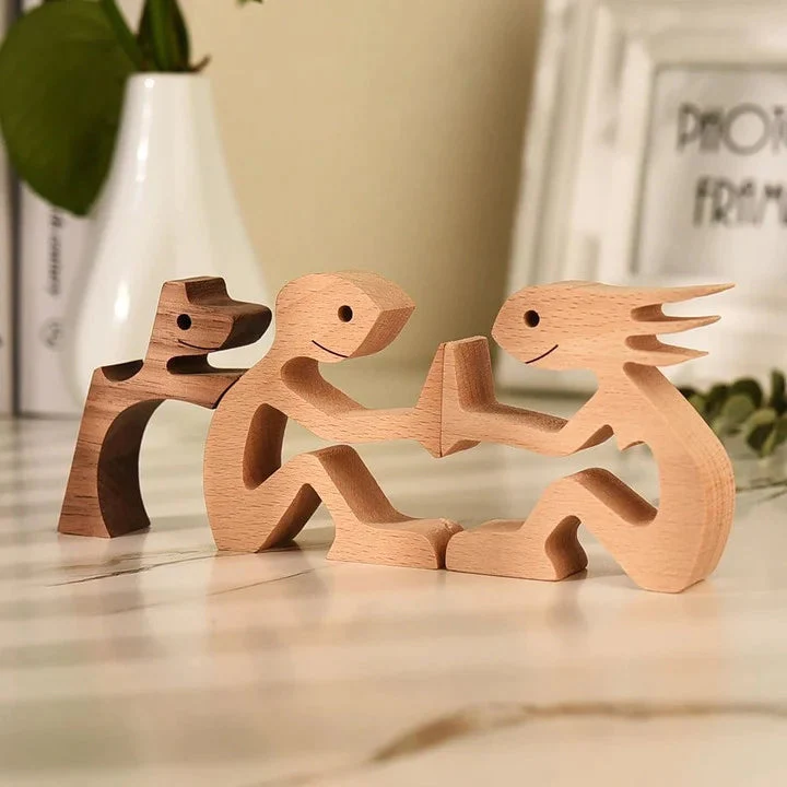 Wooden Pet Carving Ornament-Topselling