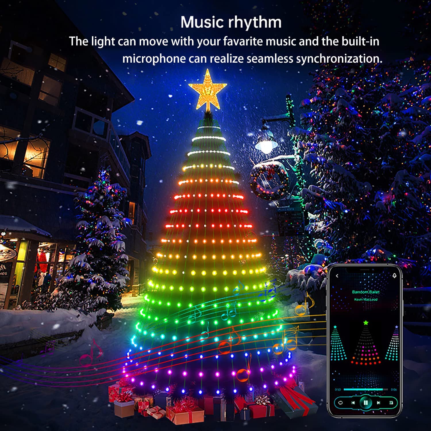 DIY Smart Christmas Lights with Bluetooth APP and Remote Control-Topselling