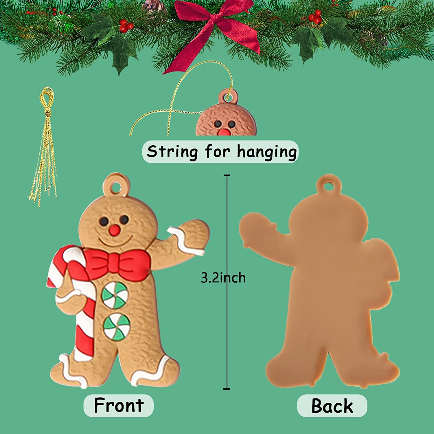 Gingerbread Man Christmas Tree Ornament-Topselling