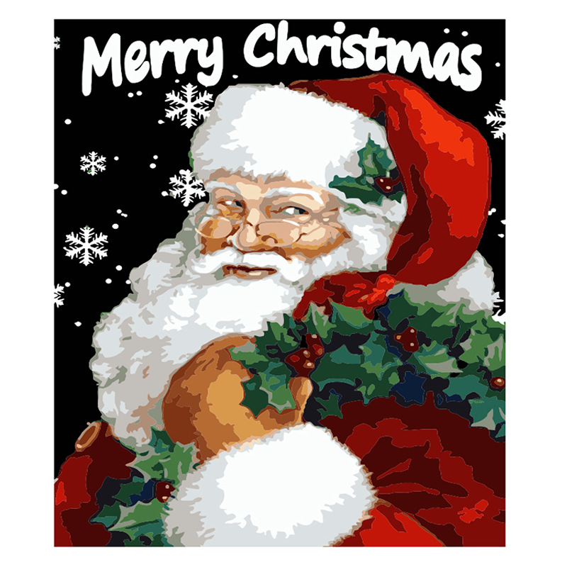 Christmas DIY Acrylic Painting Kit with Brushes-Topselling