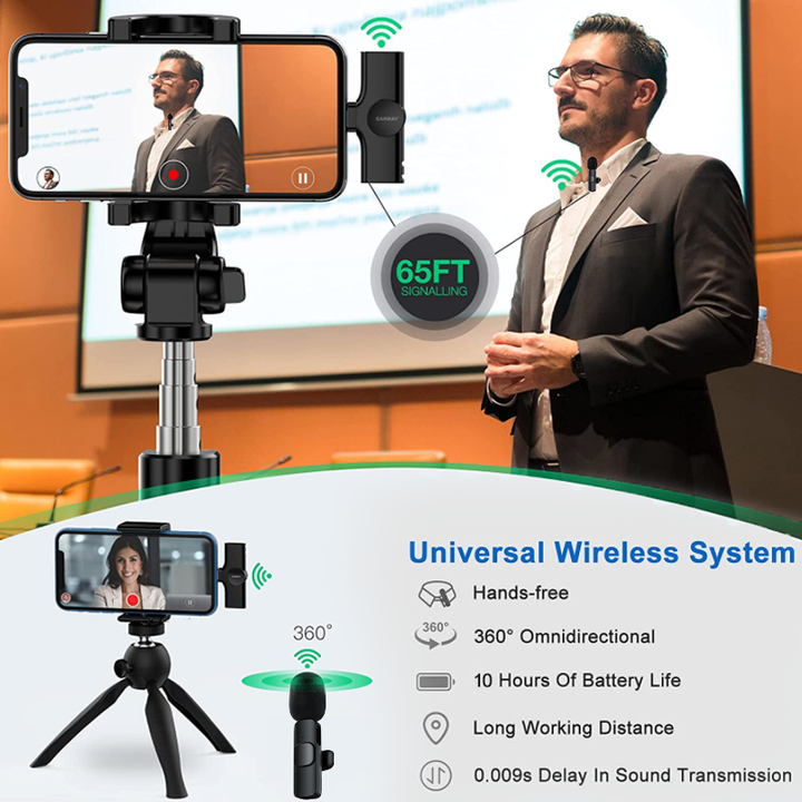 NEW WIRELESS LAVALIER MICROPHONE-Topselling