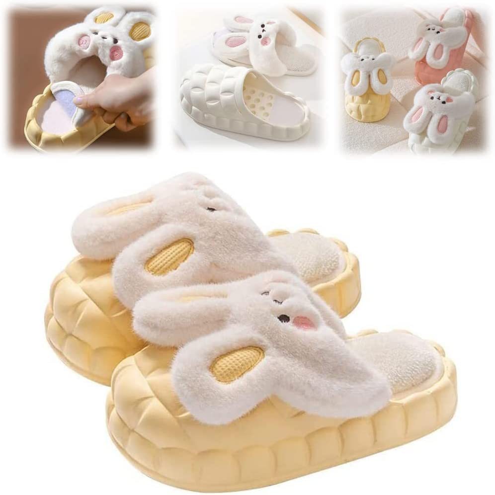 2022 Winter New - Removable Rabbit Cotton Slippers Women-Topselling