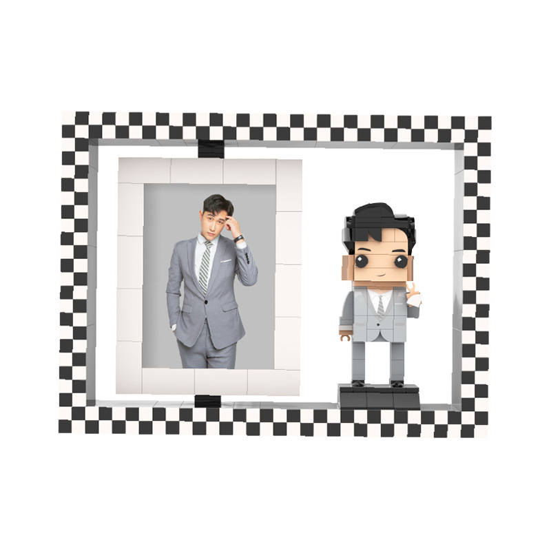 FULL-BODY CUSTOMIZABLE 3D BUILDING BLOCK-Photo frame version-Topselling