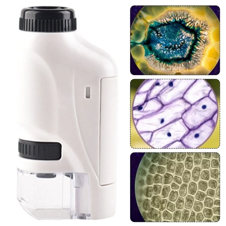 Kid's Portable Pocket Microscope with Adjustable 60-120x zoom-Topselling