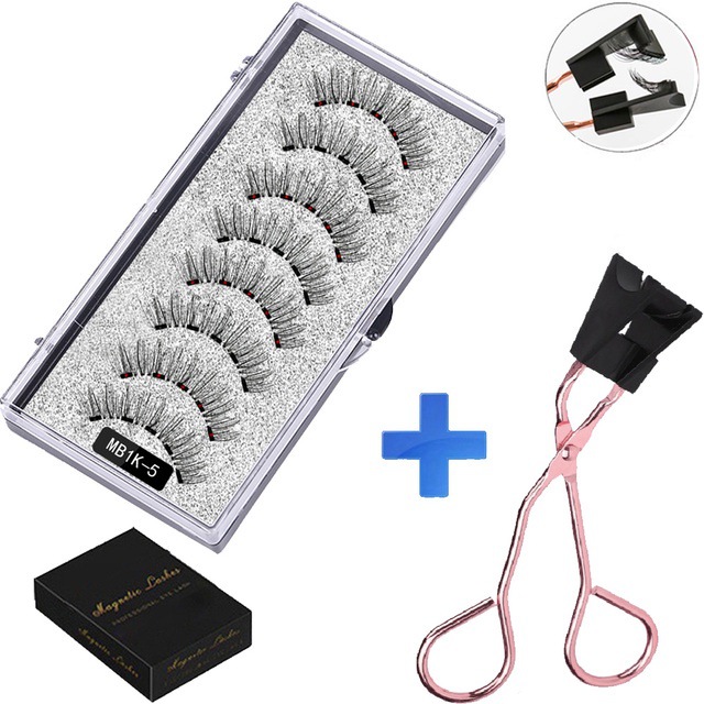 Reusable Magnetic Eyelashes and Eyelash Curler Kit-Topselling