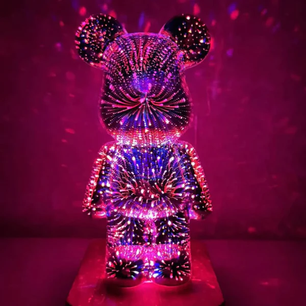 3D Firework Bear Colorful Bear -Topselling