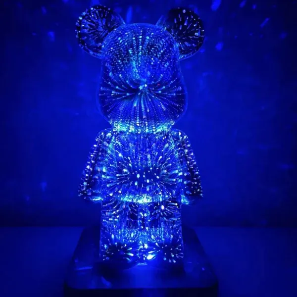 3D Firework Bear Colorful Bear -Topselling