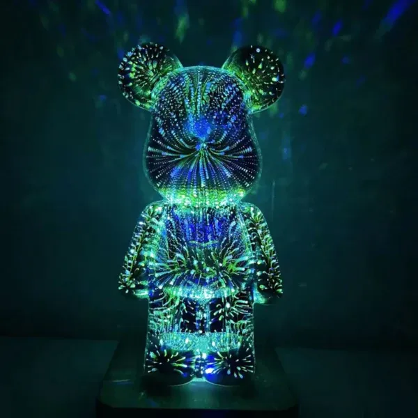 3D Firework Bear Colorful Bear -Topselling