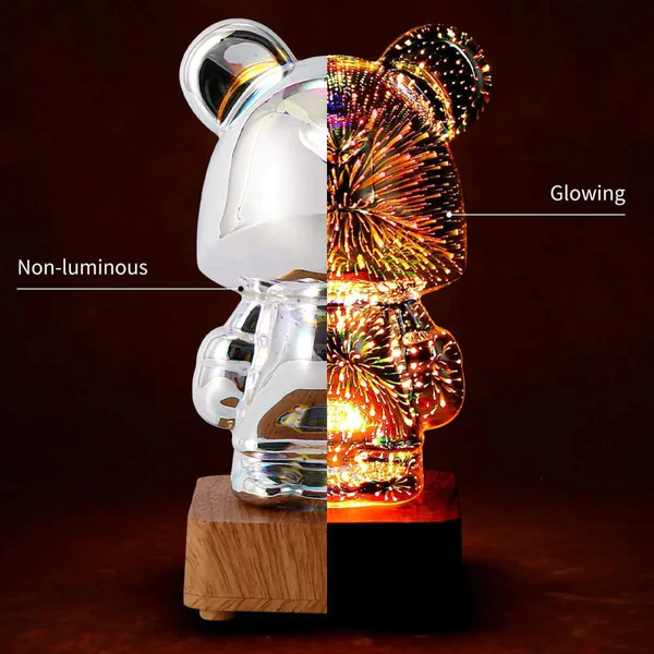 3D Firework Bear Colorful Bear -Topselling