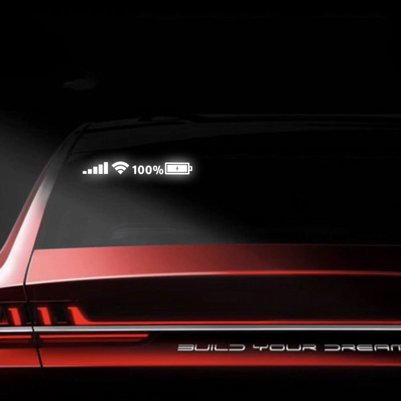 Car Windshield Sticker - WiFi Power Phone Logo-Topselling