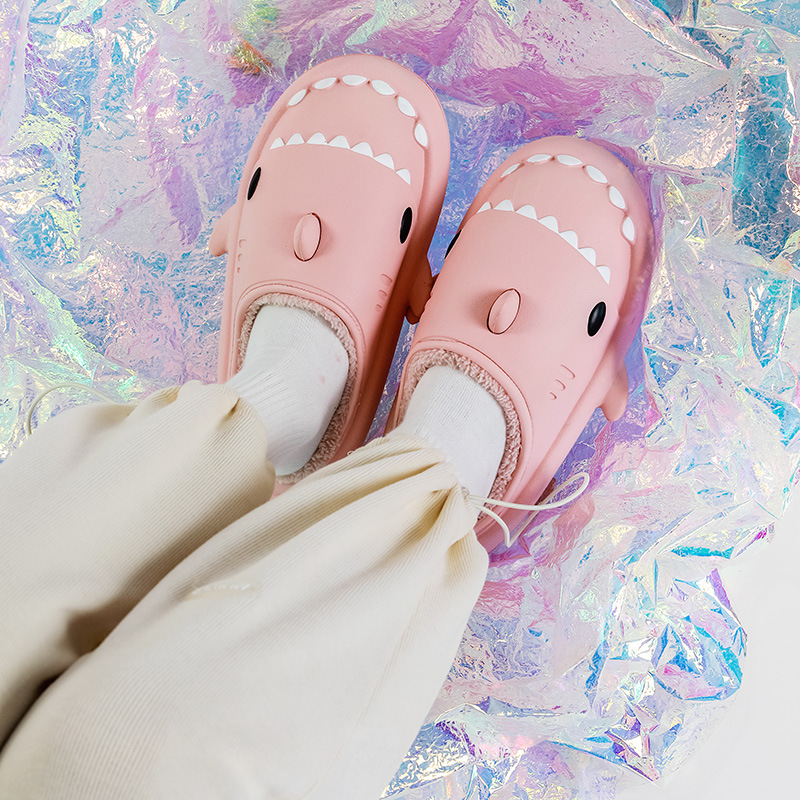 Shark Winter Warm Plush Slippers Unisex-Topselling