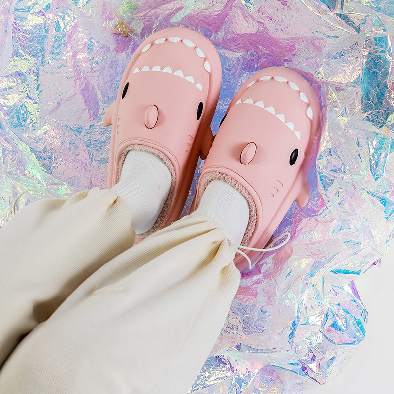 Shark Winter Warm Plush Slippers Unisex-Topselling