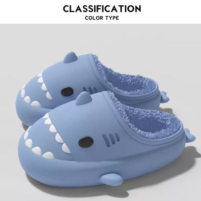 Shark Winter Warm Plush Slippers Unisex-Topselling