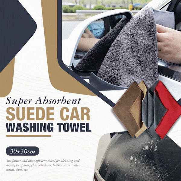 Double layer coral fleece super absorbent car dry towel-Topselling