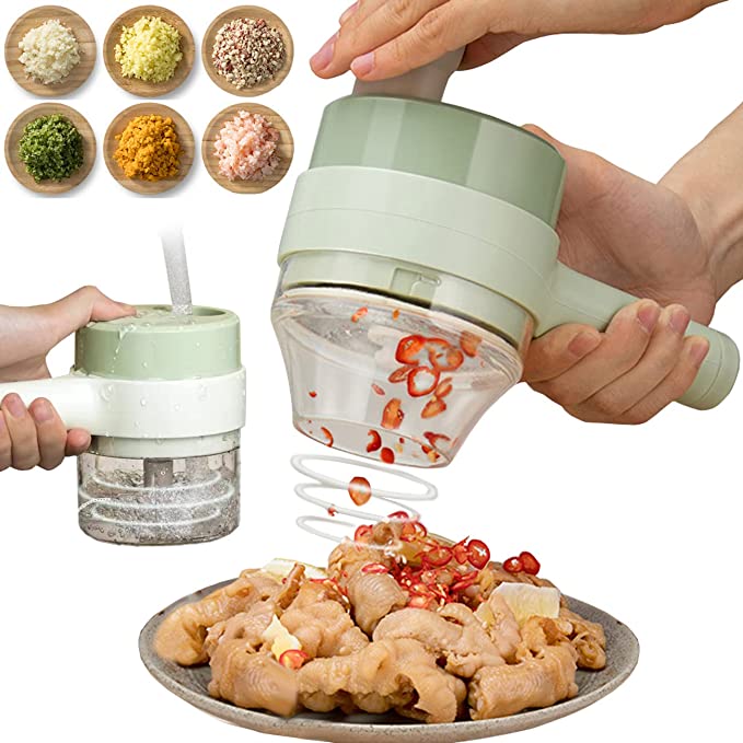 4 in 1 Handheld Electric Vegetable Slicer Set-Topselling