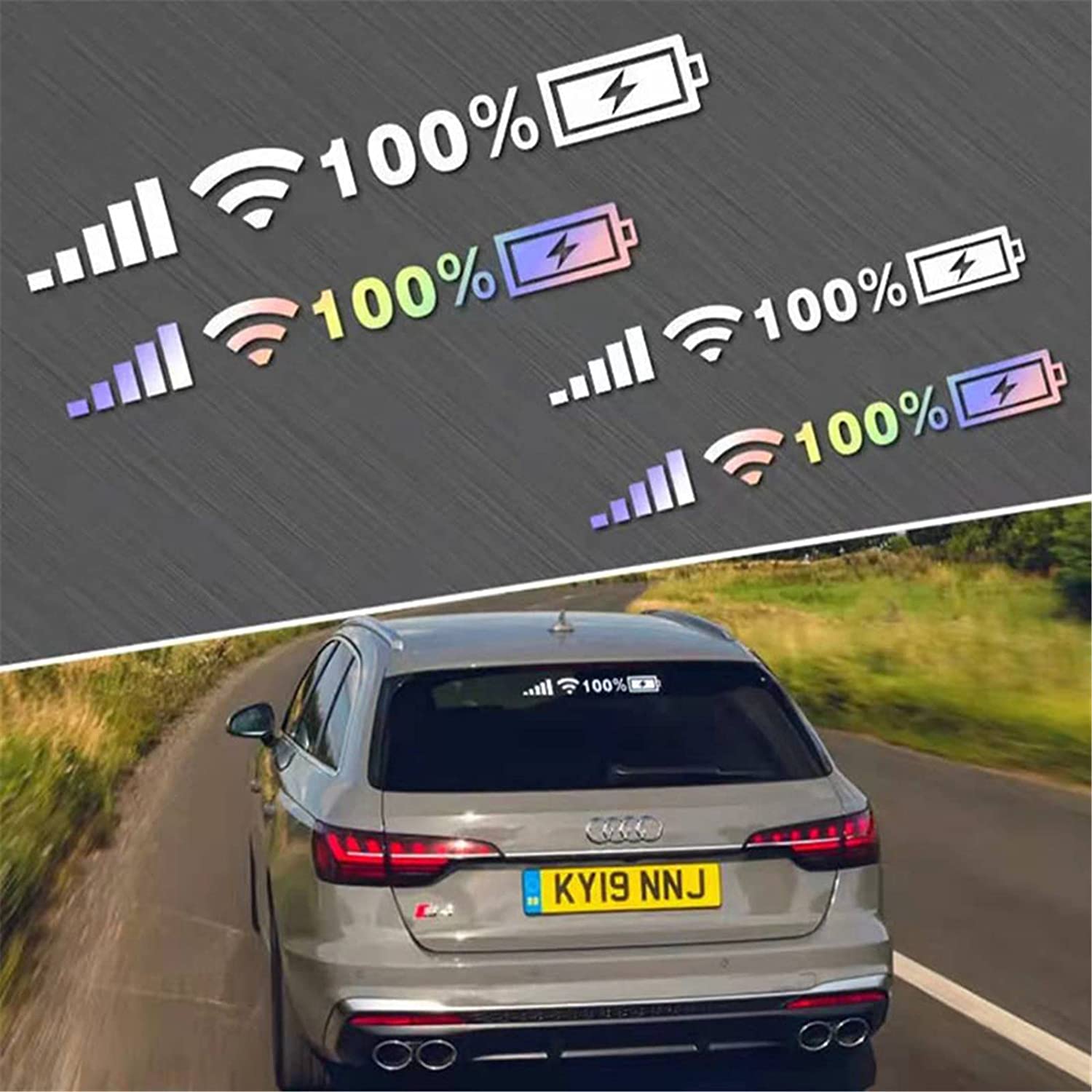 Car Windshield Sticker - WiFi Power Phone Logo-Topselling