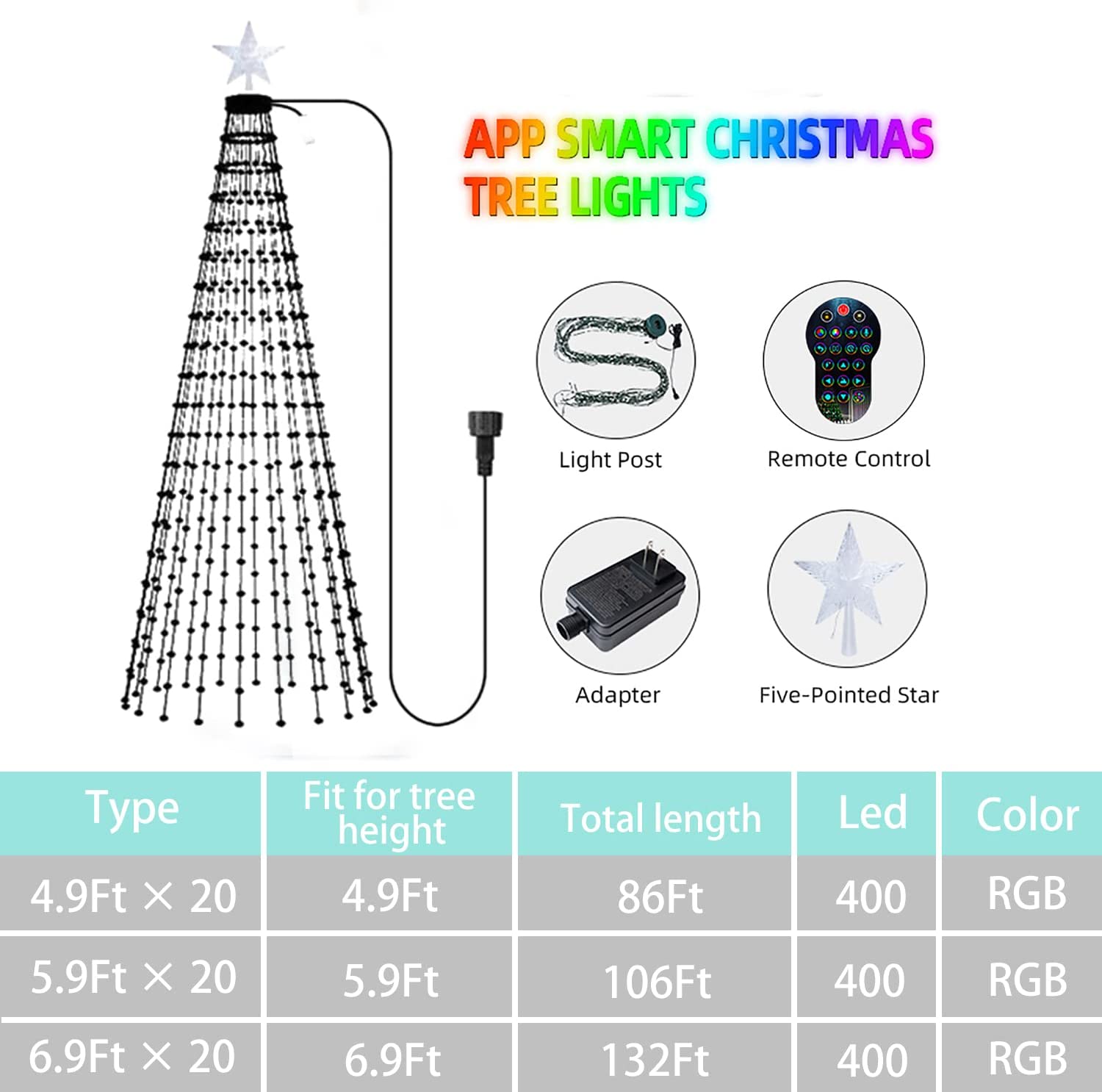 DIY Smart Christmas Lights with Bluetooth APP and Remote Control-Topselling