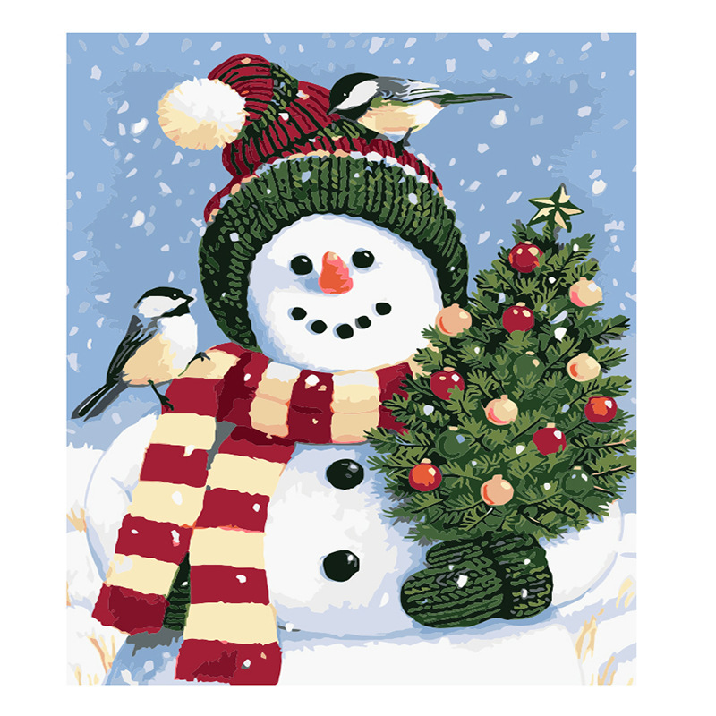 Christmas DIY Acrylic Painting Kit with Brushes-Topselling