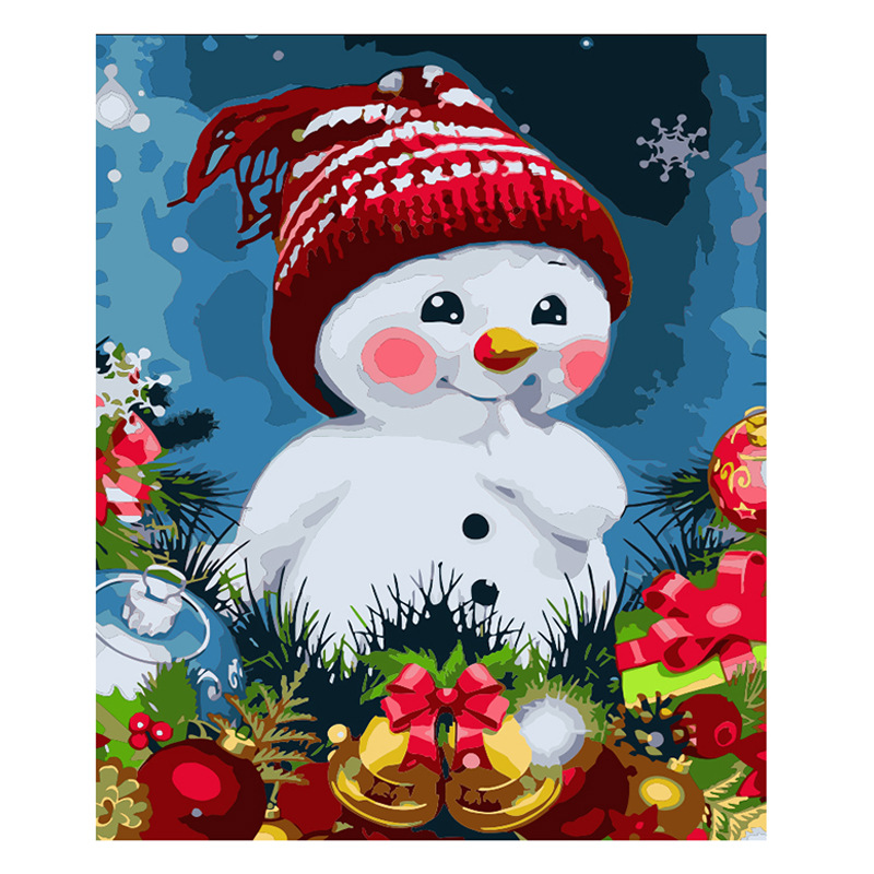 Christmas DIY Acrylic Painting Kit with Brushes-Topselling