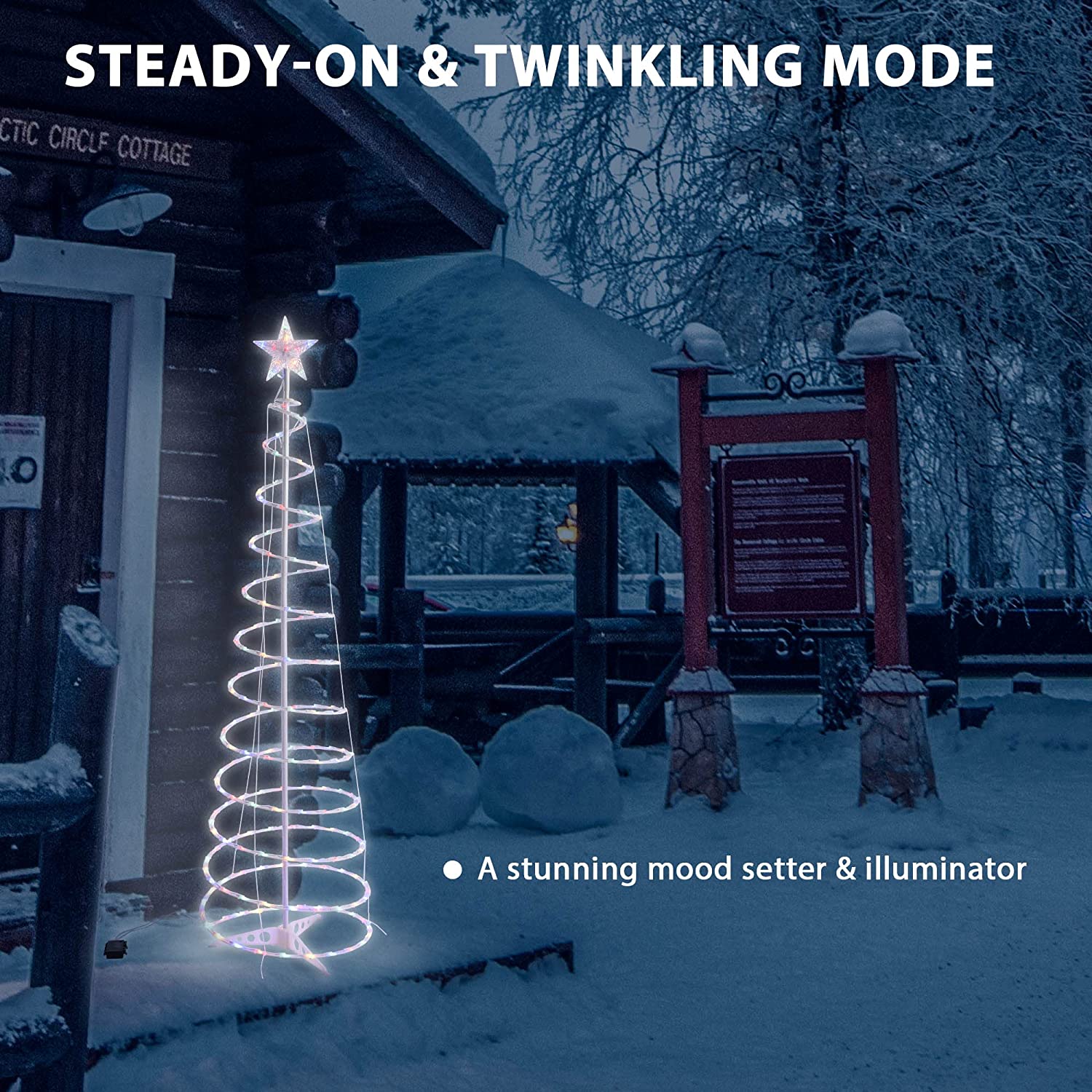 2022 New LED Spiral Christmas Tree Lights-Topselling