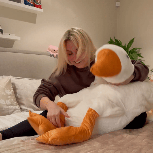 Adorable Giant White Goose Plush Pillow-Topselling