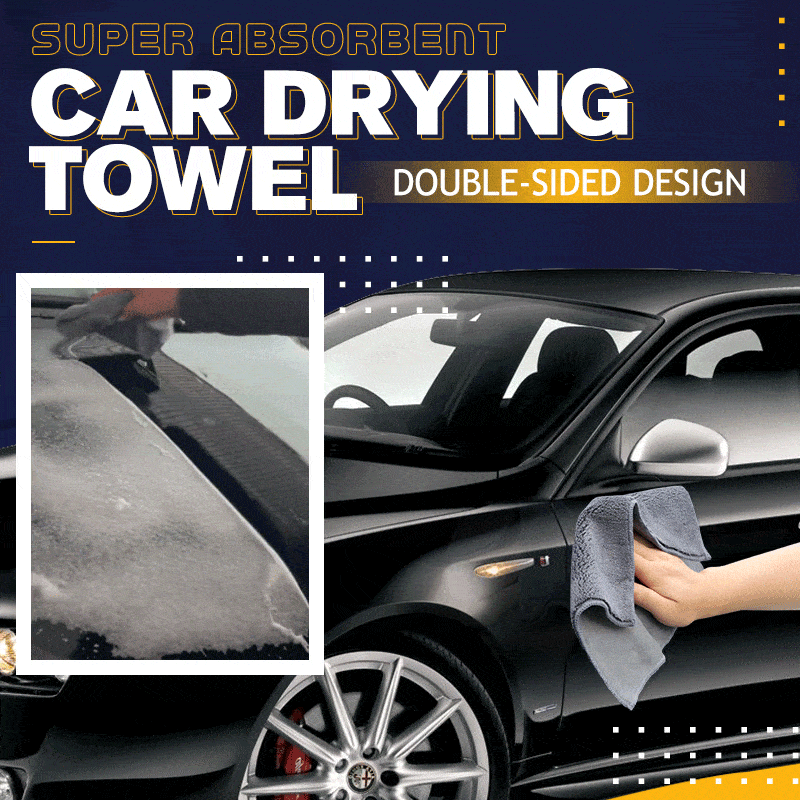 Double layer coral fleece super absorbent car dry towel-Topselling