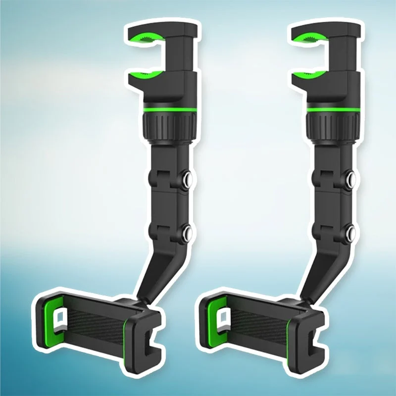 Putcom 360° Car Rearview Mirror Mount Stand Holder for Cell Phone-Topselling