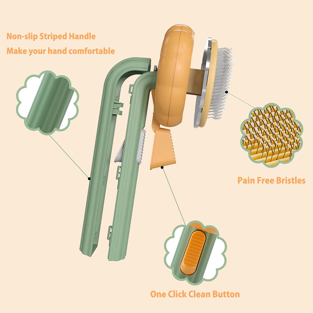 Pet Pumpkin Self-Cleaning Shaving Brush-Topselling