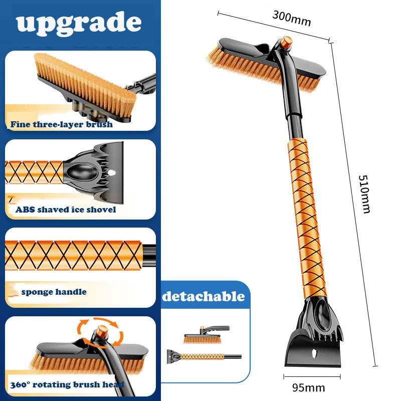 Multifunctional telescopic car snow removal shovel-Topselling