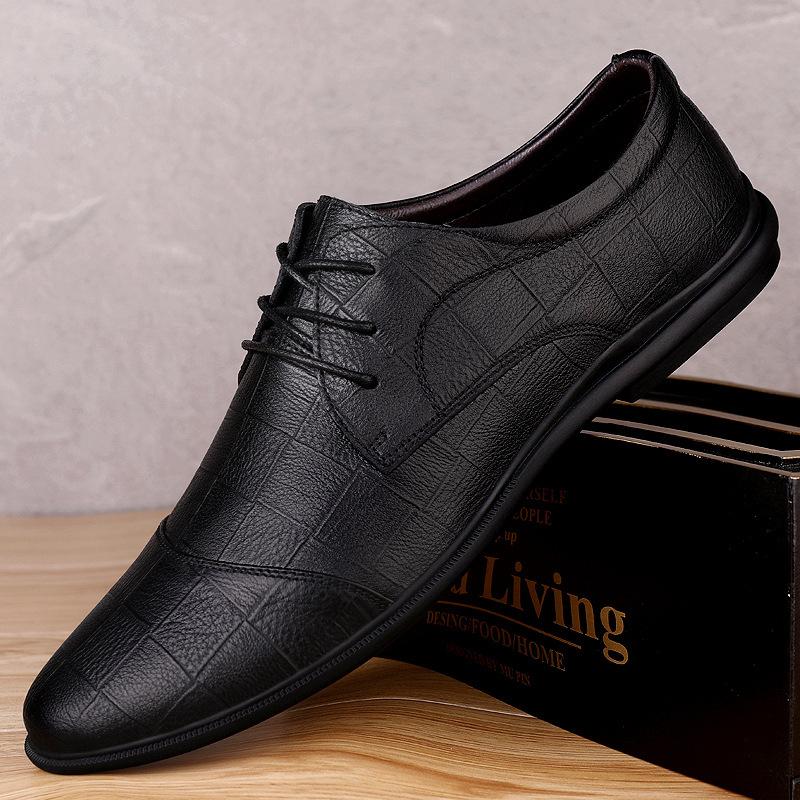 Textured Style Comfy Casual Business Soft Dress Shoes