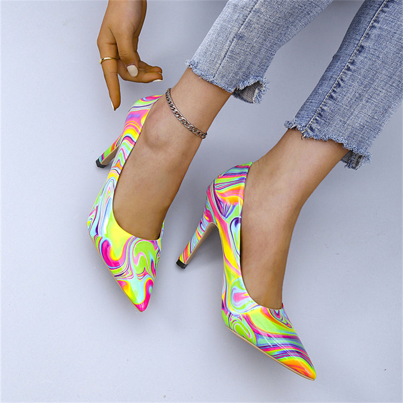Women's New Holiday Fashion Color Heels