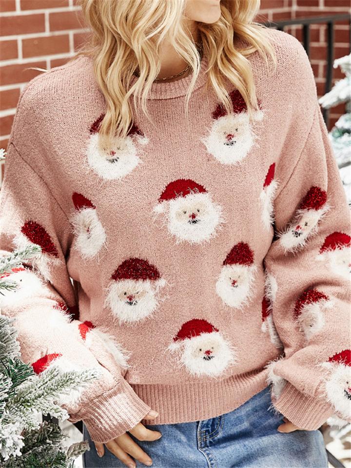 Stylish Christmas Santa Claus Pullover Knitted Sweater
