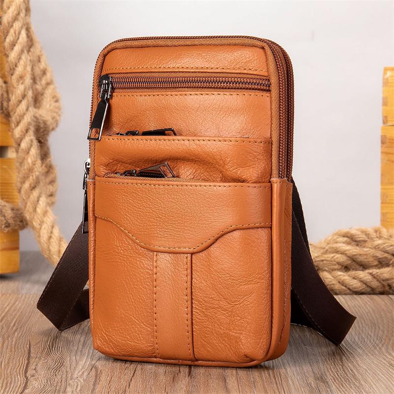 Men's High Quality Crossbody Bag Leather Shoulder Bag