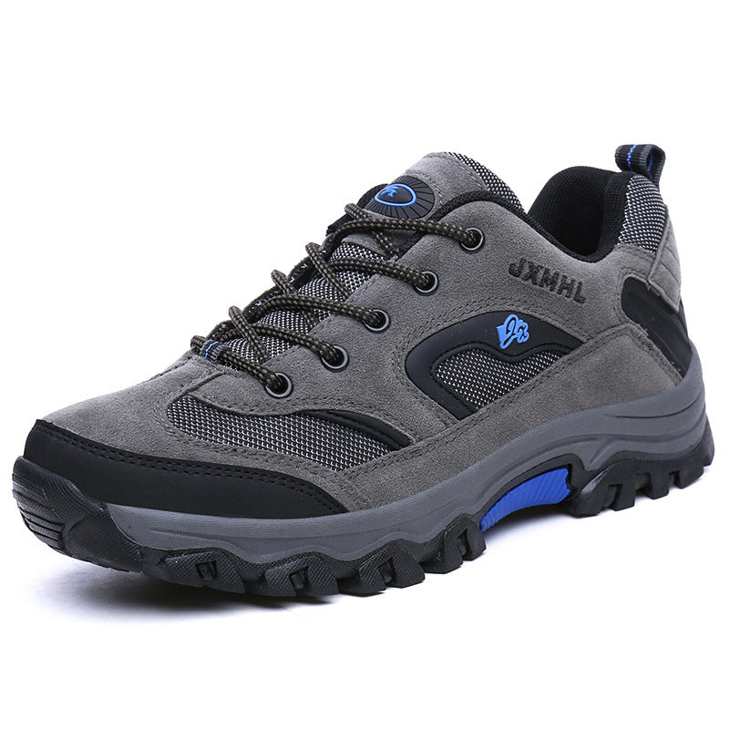Men's Durable Waterproof Mountaineering Thick Sole Lace-up Sneakers