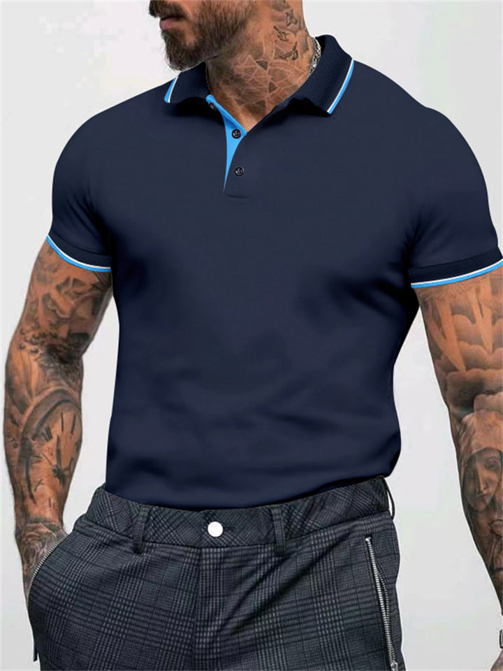 Men's Thin Quick Dry Short Sleeve Office Polo Shirts