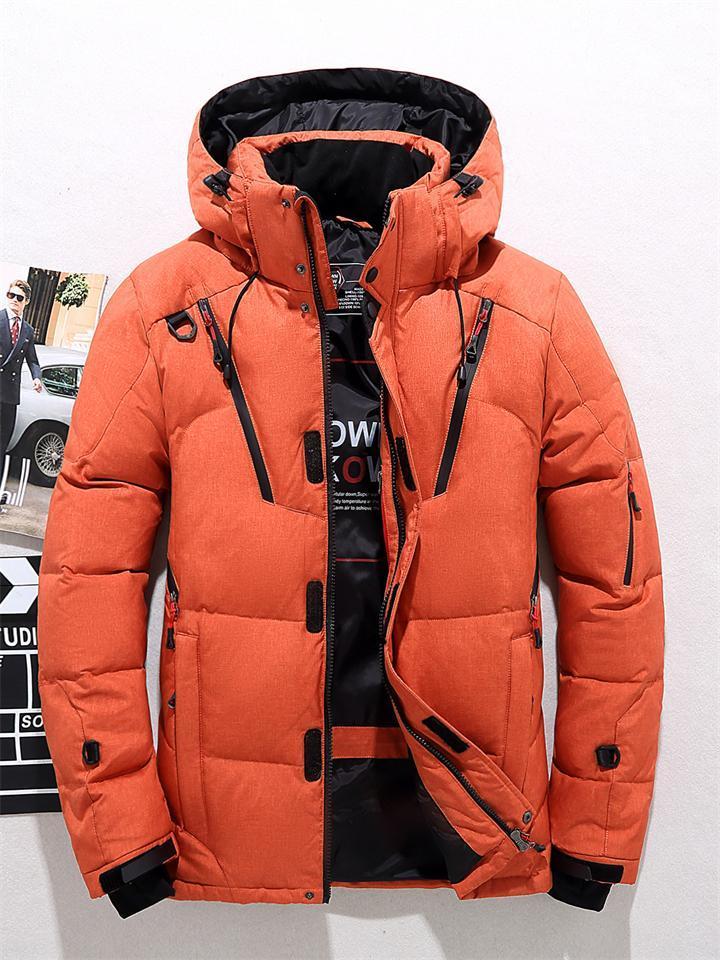 Men's Warm Fashion Hooded Outdoor Ski Down Coats for Winter