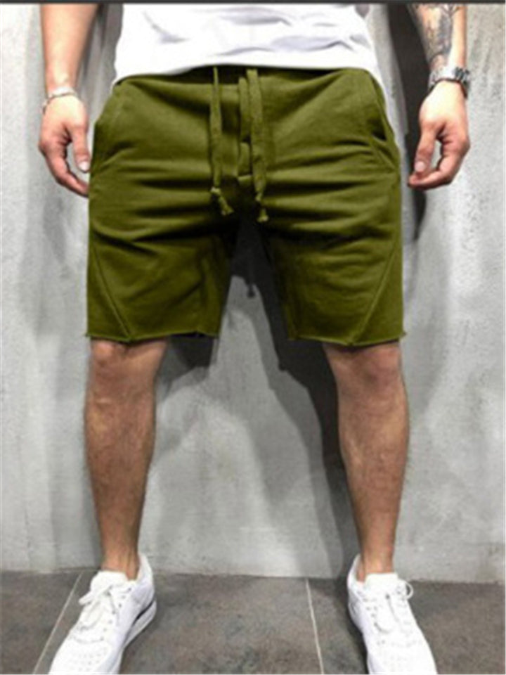 Mens Casual Breathable Hip Hop Straight Sports Knee Shorts
