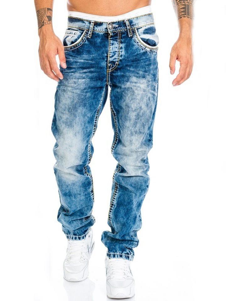 Super Cool Mens Hip-Hop Straight Jeans 